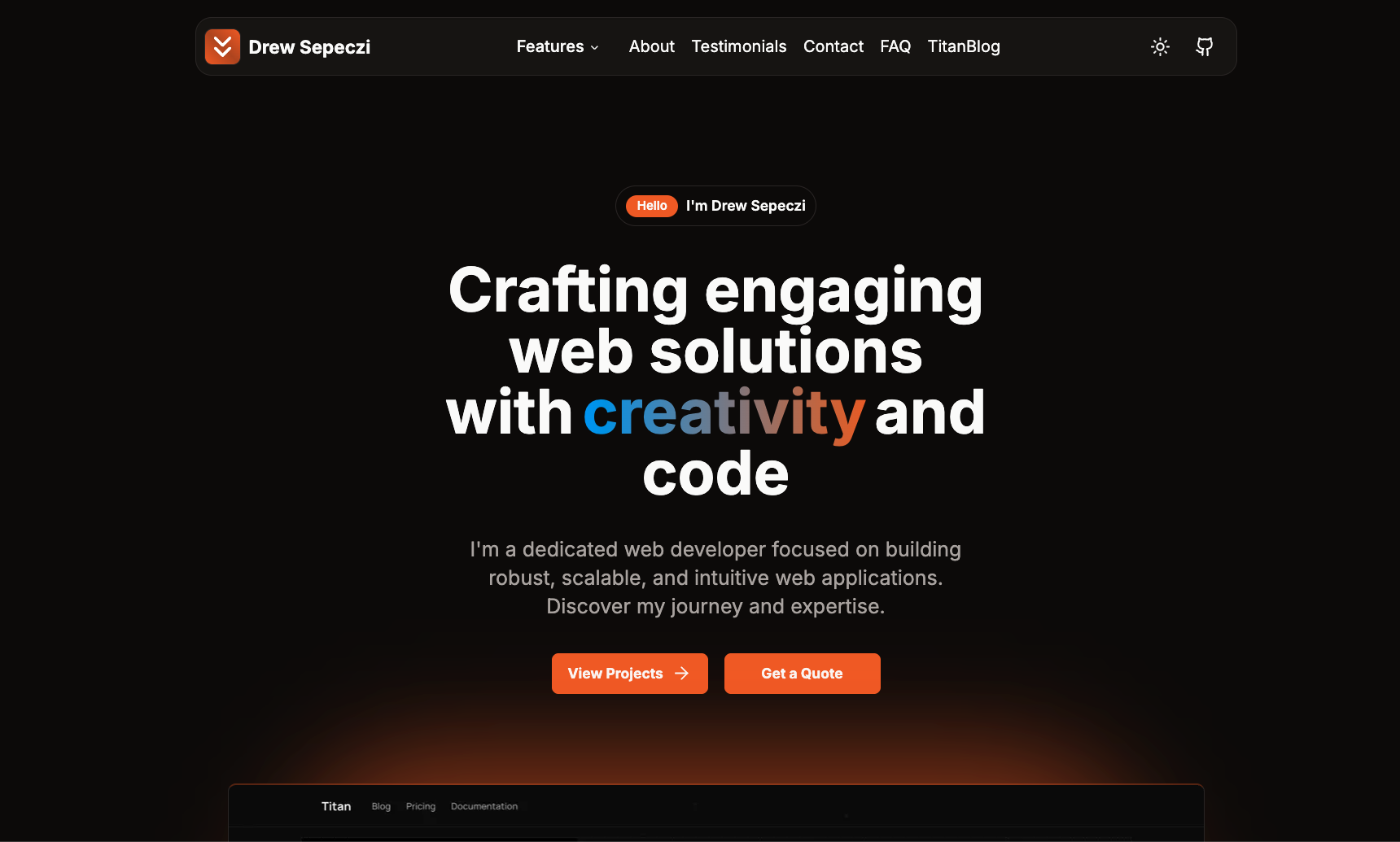 Personal Web Dev Portfolio